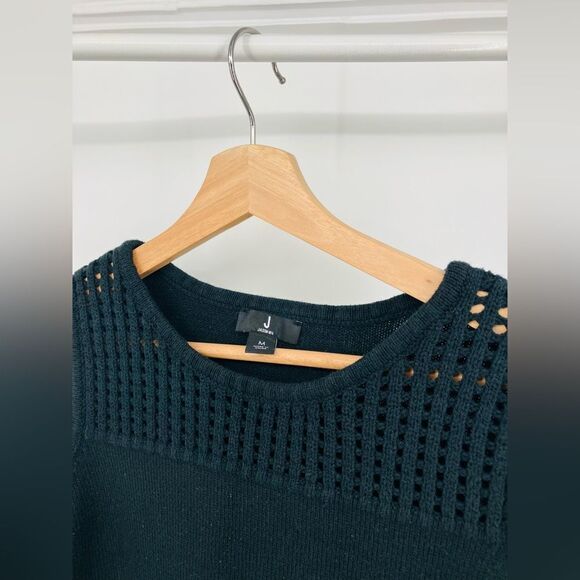 J Jason Wu Sweater Tunic Sleeveless Fringe in black | Medium Knit Tank Crochet - Picture 5 of 5